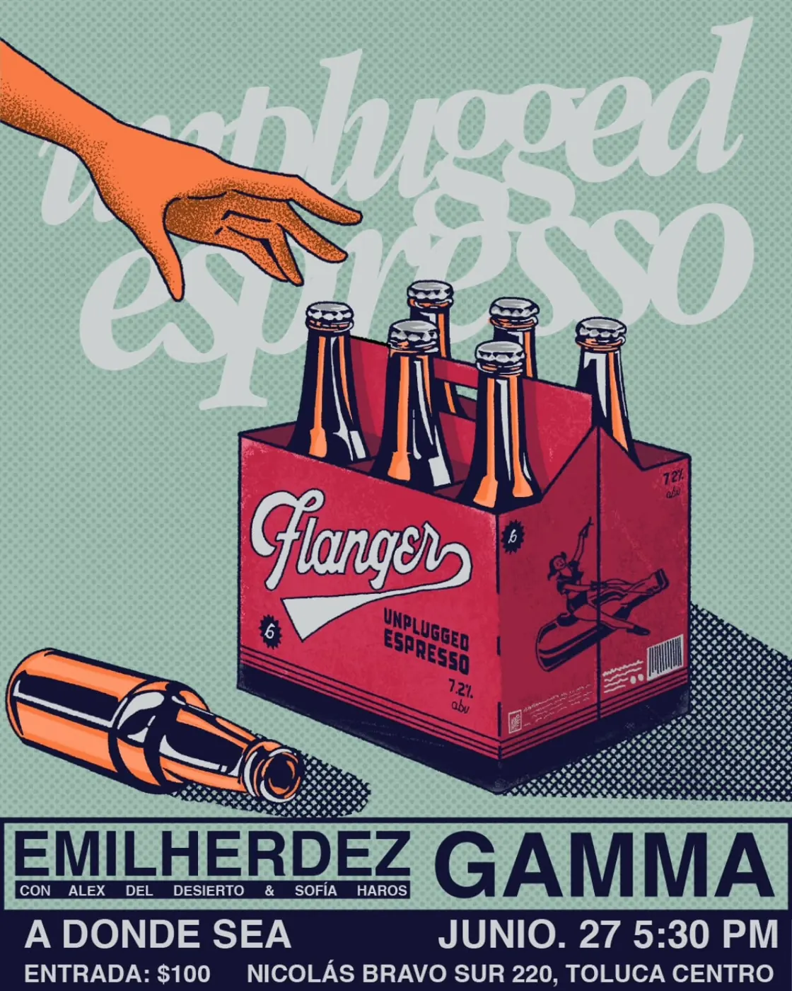Cartel de Unplugged Espresso con Emilherdez y Gamma